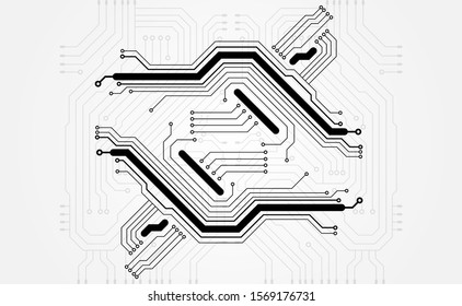 Vector circuit board background technology. illustration