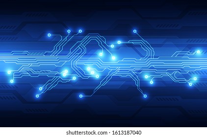 Vector circuit board background technology. illustration