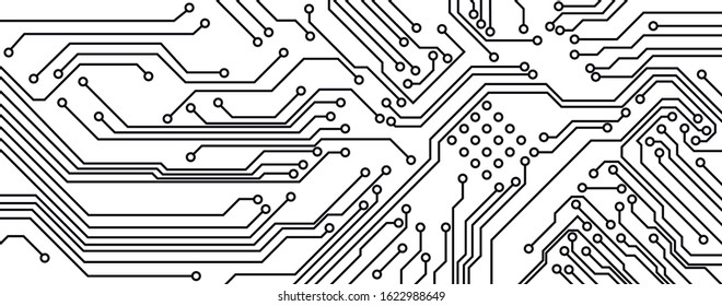 Vector circuit Board background technology, illustration