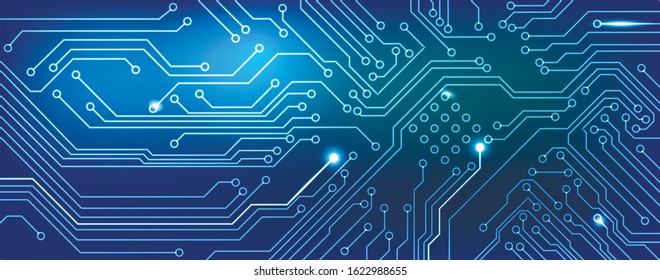 Vector circuit Board background technology, illustration