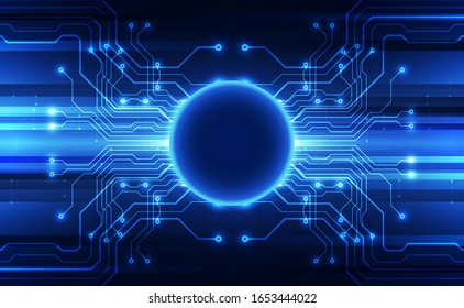 Vector circuit board background technology. illustration