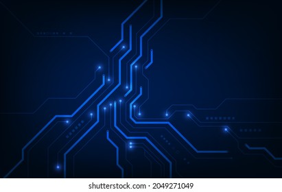 Hintergrundtechnologie für Vektorschaltungen. Illustration