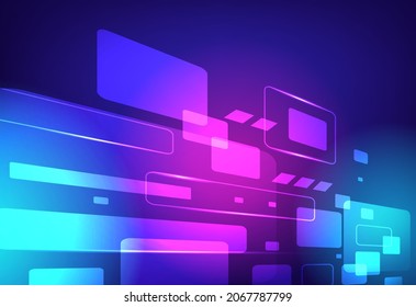 Vector circuit board background technology. illustration
