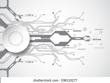 Vector circuit board background technology. illustration