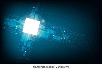 Vector circuit board background technology. illustration