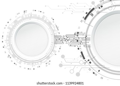 Vector circuit board and communication concept for technology background