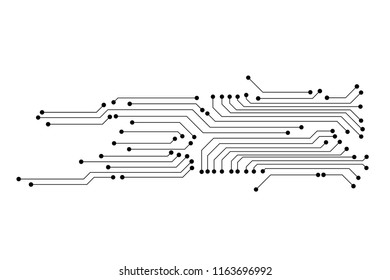 Vector circuit board and communication concept for technology background