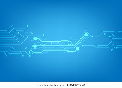 Vector circuit board and communication concept for technology background