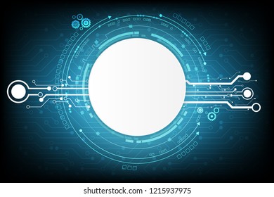 Vector circuit board and communication concept for technology background