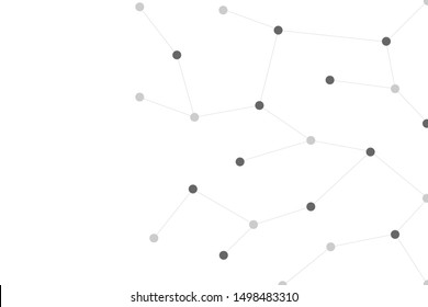 Vector circuit board and communication concept on white screen for technology background