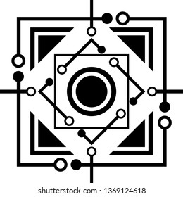 Vector circuit board and communication pattern concept technology background