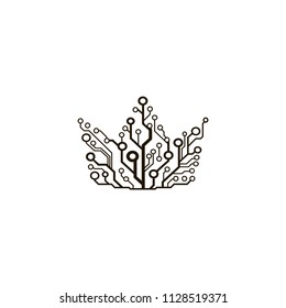 Vector circuit board crown