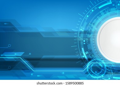 Vector circuit board cyber security on white background for technology background