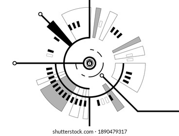 Ciberseguridad de placa de circuito vectorial y contraseña para iniciar sesión en el sistema para el fondo de la tecnología