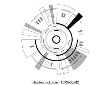 Vector circuit board cyber security for technology background