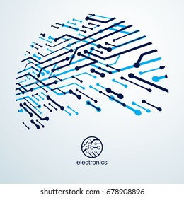 Vector Circuit Board Electronic Components Technology Stock Vector ...