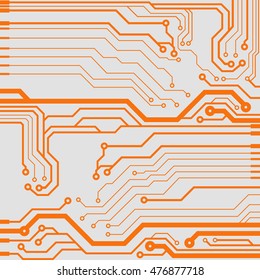 Vector circuit board illustration