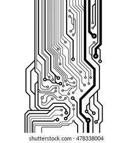 Vector circuit board illustration