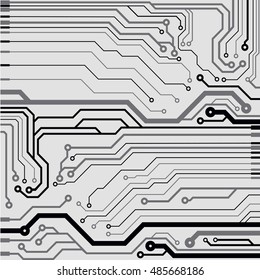 Vector circuit board illustration
