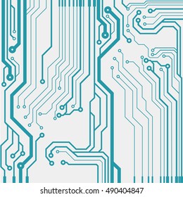 Vector circuit board illustration