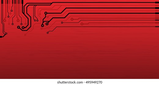 Vector circuit board illustration