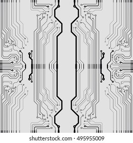 Vector circuit board illustration