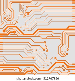 Vector circuit board illustration