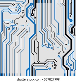 Vector circuit board illustration