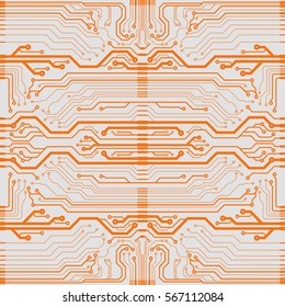 Vector circuit board illustration