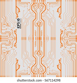 Vector circuit board illustration