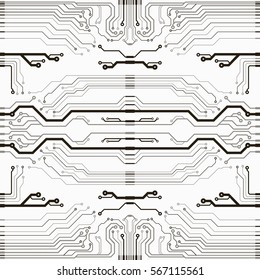 Vector circuit board illustration