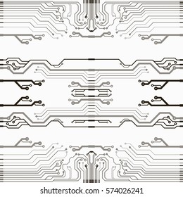Vector circuit board illustration