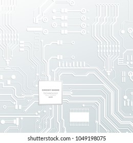 Vector circuit board illustration. Abstract technology.