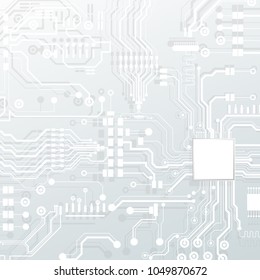 Vector circuit board illustration. Abstract technology.