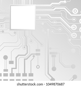 Vector circuit board illustration. Abstract technology.