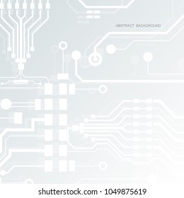 Vector circuit board illustration. Abstract technology.