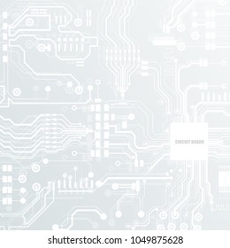 Vector circuit board illustration. Abstract technology.