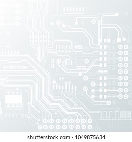 Vector circuit board illustration. Abstract technology.