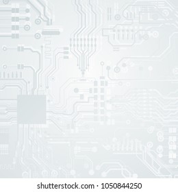 Vector circuit board illustration. Abstract technology.