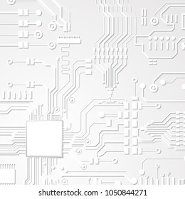 Vector circuit board illustration. Abstract technology.