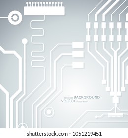Vector circuit board illustration. Abstract technology.