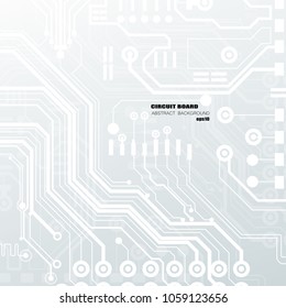 Vector circuit board illustration. Abstract technology. Microchip background. EPS 10.