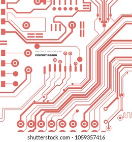 Vector circuit board illustration. Abstract technology. Microchip background. EPS 10.