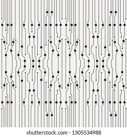 Vector circuit board illustration. Abstract circuit board background