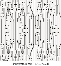 Vector circuit board illustration. Abstract circuit board background