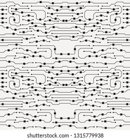 Vector circuit board illustration. Abstract circuit board background