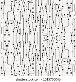 Vector circuit board illustration. Abstract circuit board background