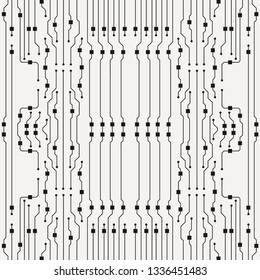 Vector circuit board illustration. Abstract circuit board background