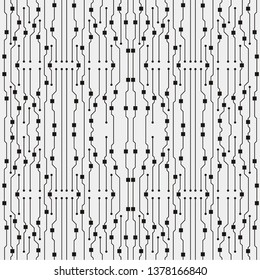 Vector circuit board illustration. Abstract circuit board background
