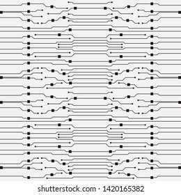 Vector circuit board illustration. Abstract circuit board background